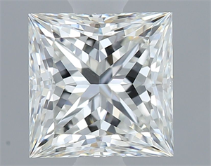 Picture of Natural Diamond 0.92 Carats, Princess with  Cut, H Color, VS1 Clarity and Certified by GIA