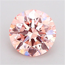 Picture of Lab Grown Diamond 1.51 Carats, Round with Ideal Cut, Fancy Intense Pink Color, VS1 Clarity and Certified by IGI