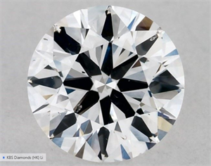Picture of Natural Diamond 0.50 Carats, Round with Very Good Cut, D Color, SI1 Clarity and Certified by GIA