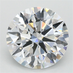 Picture of Lab Grown Diamond 3.17 Carats, Round with Ideal Cut, D Color, IF Clarity and Certified by IGI