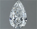 Natural Diamond 0.50 Carats, Pear with  Cut, E Color, VVS1 Clarity and Certified by GIA