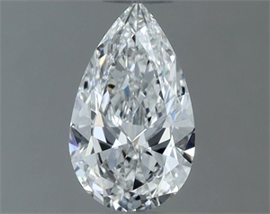 Foto Diamante Natural 0.50 quilates, De pera , Color E, claridad VVS1 y certificado GIA de