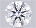 Del inventario de diamantes de laboratorio, 1.44 quilates, Redondo , Color E, claridad VVS2 y certificado IGI
