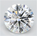 Lab Grown Diamond 3.14 Carats, Round with Excellent Cut, D Color, VVS1 Clarity and Certified by GIA