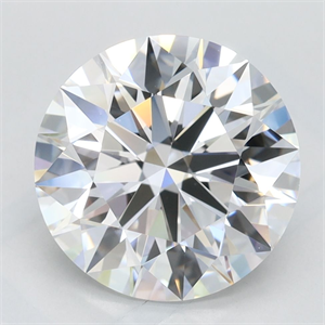 Picture of Lab Grown Diamond 3.14 Carats, Round with Excellent Cut, D Color, VVS1 Clarity and Certified by GIA