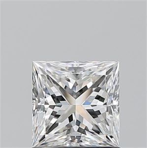 Picture of Natural Diamond 1.01 Carats, Princess with  Cut, G Color, VS1 Clarity and Certified by GIA