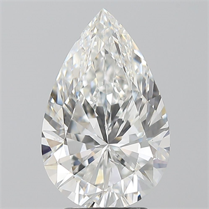 Foto Diamante Natural 3.50 quilates, De pera , Color F, claridad SI1 y certificado GIA de