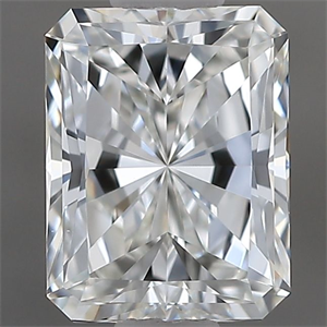 Picture of Natural Diamond 0.70 Carats, Radiant with  Cut, H Color, VS1 Clarity and Certified by GIA