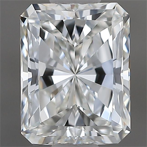 Picture of Natural Diamond 0.70 Carats, Radiant with  Cut, H Color, VS1 Clarity and Certified by GIA