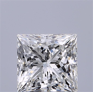 Picture of Natural Diamond 0.91 Carats, Princess with  Cut, H Color, VVS1 Clarity and Certified by GIA