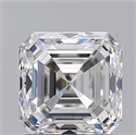 Natural Diamond 2.01 Carats, Asscher with  Cut, D Color, VVS2 Clarity and Certified by GIA
