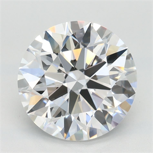 Picture of Lab Grown Diamond 2.63 Carats, Round with Ideal Cut, D Color, IF Clarity and Certified by IGI