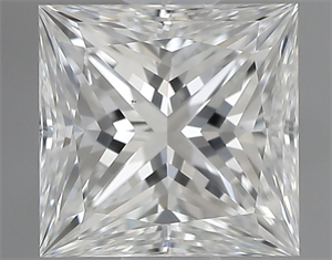 Picture of Natural Diamond 0.71 Carats, Princess with  Cut, H Color, VS1 Clarity and Certified by GIA