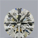 Natural Diamond 0.61 Carats, Round with Excellent Cut, M Color, VVS2 Clarity and Certified by IGI
