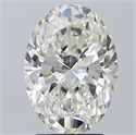 Natural Diamond 3.00 Carats, Oval with  Cut, I Color, VS2 Clarity and Certified by GIA
