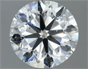 Diamante Natural 2.01 quilates, Redondo , Color E, claridad SI1 y certificado GIA