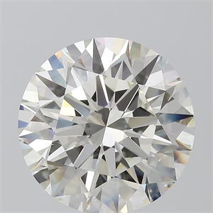 Picture of Natural Diamond 4.23 Carats, Round with Excellent Cut, I Color, VVS2 Clarity and Certified by IGI