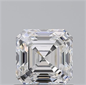Natural Diamond 0.97 Carats, Asscher with  Cut, E Color, VS2 Clarity and Certified by GIA