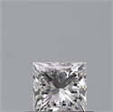 Natural Diamond 0.33 Carats, Princess with  Cut, F Color, VS1 Clarity and Certified by GIA