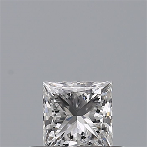 Picture of Natural Diamond 0.33 Carats, Princess with  Cut, F Color, VS1 Clarity and Certified by GIA