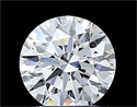 Lab Grown Diamond 1.07 Carats, Round with Ideal Cut, D Color, VS1 Clarity and Certified by IGI
