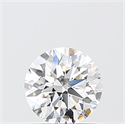Lab Grown Diamond 1.07 Carats, Round with Ideal Cut, D Color, VS1 Clarity and Certified by IGI