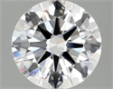 Lab Grown Diamond 2.08 Carats, Round with Ideal Cut, D Color, VVS2 Clarity and Certified by IGI