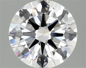 Picture of Lab Grown Diamond 2.08 Carats, Round with Ideal Cut, D Color, VVS2 Clarity and Certified by IGI