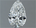 Natural Diamond 0.50 Carats, Pear with  Cut, F Color, VVS2 Clarity and Certified by GIA