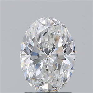 Picture of Natural Diamond 1.50 Carats, Oval with  Cut, E Color, VVS2 Clarity and Certified by GIA