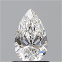 Diamante Natural 0.81 quilates, De pera , Color F, claridad VVS1 y certificado GIA