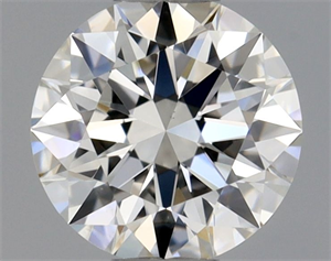 Picture of Natural Diamond 0.41 Carats, Round with Excellent Cut, H Color, VS2 Clarity and Certified by GIA