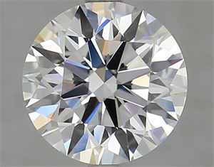 Picture of Lab Grown Diamond 2.40 Carats, Round with Excellent Cut, D Color, VVS1 Clarity and Certified by GIA