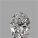 Natural Diamond 0.20 Carats, Oval with  Cut, F Color, SI1 Clarity and Certified by GIA