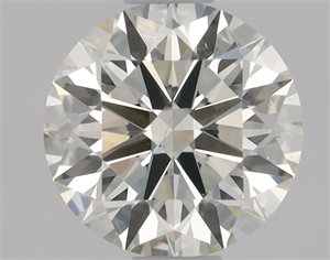 Picture of Natural Diamond 0.80 Carats, Round with Excellent Cut, L Color, SI1 Clarity and Certified by GIA