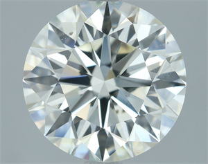 Picture of Natural Diamond 2.70 Carats, Round with Excellent Cut, I Color, SI1 Clarity and Certified by IGI