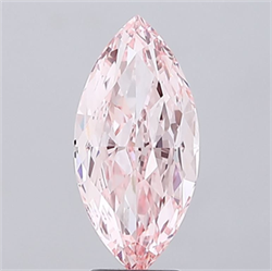 Picture of Lab Grown Diamond 5.07 Carats, Marquise with  Cut, Fancy Intense Pink Color, VVS2 Clarity and Certified by IGI
