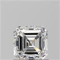 Natural Diamond 0.90 Carats, Asscher with  Cut, F Color, VVS1 Clarity and Certified by GIA
