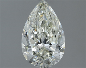 Picture of Natural Diamond 1.00 Carats, Pear with  Cut, J Color, VVS1 Clarity and Certified by IGI