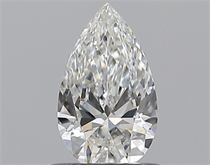 Picture of Natural Diamond 0.56 Carats, Pear with  Cut, F Color, VS2 Clarity and Certified by GIA