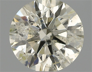 Picture of Natural Diamond 0.80 Carats, Round with Very Good Cut, L Color, I1 Clarity and Certified by IGI