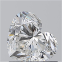 Diamante Natural 0.91 quilates, Corazón , Color F, claridad VVS2 y certificado GIA