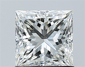 Picture of Natural Diamond 1.01 Carats, Princess with  Cut, H Color, IF Clarity and Certified by GIA