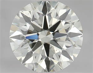 Picture of Natural Diamond 0.80 Carats, Round with Excellent Cut, J Color, VS2 Clarity and Certified by GIA