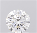 Lab Grown Diamond 1.05 Carats, Round with Ideal Cut, D Color, VS2 Clarity and Certified by IGI