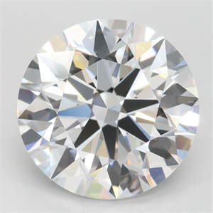 Picture of Lab Grown Diamond 3.21 Carats, Round with Ideal Cut, D Color, IF Clarity and Certified by IGI