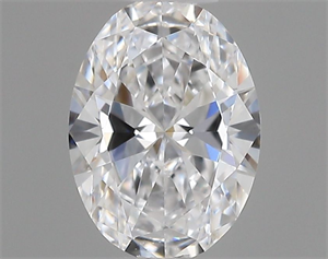 Picture of Natural Diamond 0.41 Carats, Oval with  Cut, D Color, VVS1 Clarity and Certified by GIA