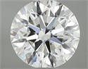 Diamante Natural 0.60 quilates, Redondo , Color F, claridad SI1 y certificado GIA