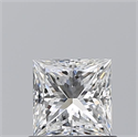 Diamante Natural 0.72 quilates, Princesa , Color F, claridad VS1 y certificado GIA