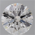 Lab Grown Diamond 3.60 Carats, Round with Ideal Cut, E Color, VVS2 Clarity and Certified by IGI